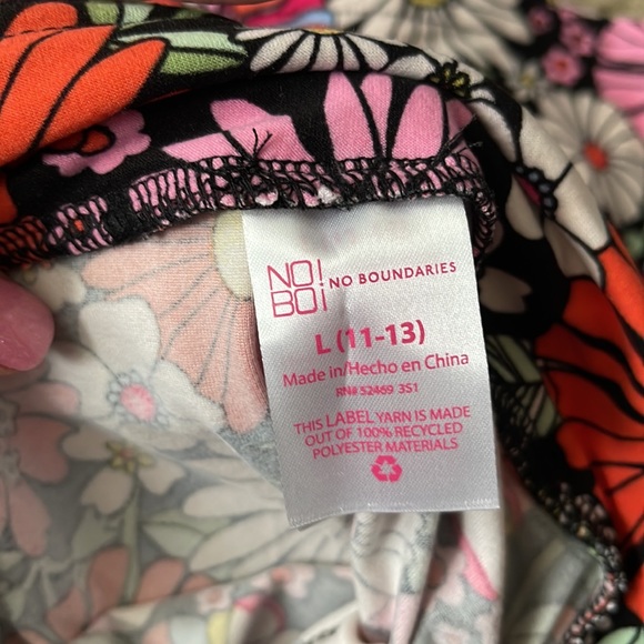 Hippie Flower Power Flared Leggings - Picture 3 of 3